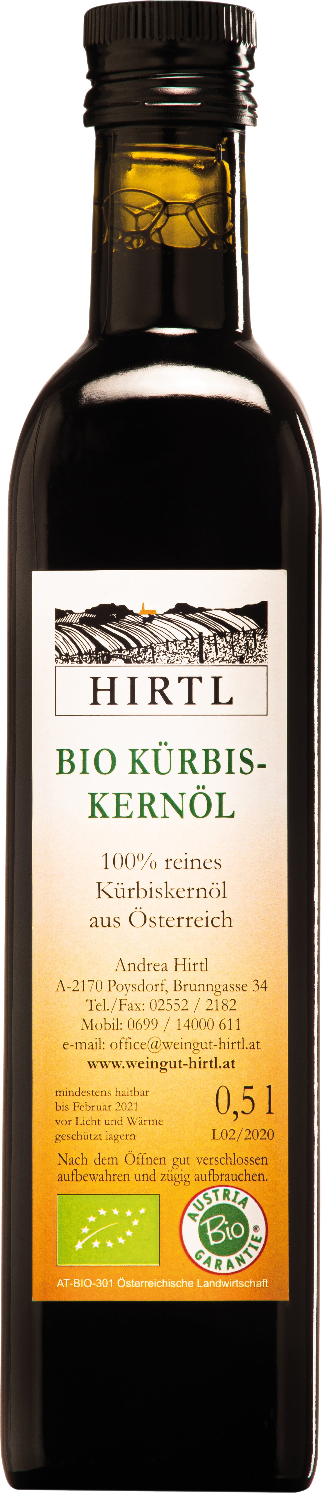 Kürbiskernöl klein